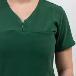 Lotus Flex orvosi egyenruha – stretch, vadászzöld, TS-NP10/TS-SP3 | Egészségügyi munkaruha