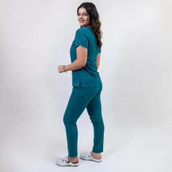 Lotus Flex orvosi egyenruha – stretch, sötét türkiz, TS-NP10/TS-SP3 | Egészségügyi munkaruha