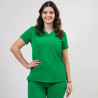 Lotus Flex orvosi blúz, sztreccs, sötét sebészeti zöld - Nursing Care | Rugalmas, profi orvosi ruha
