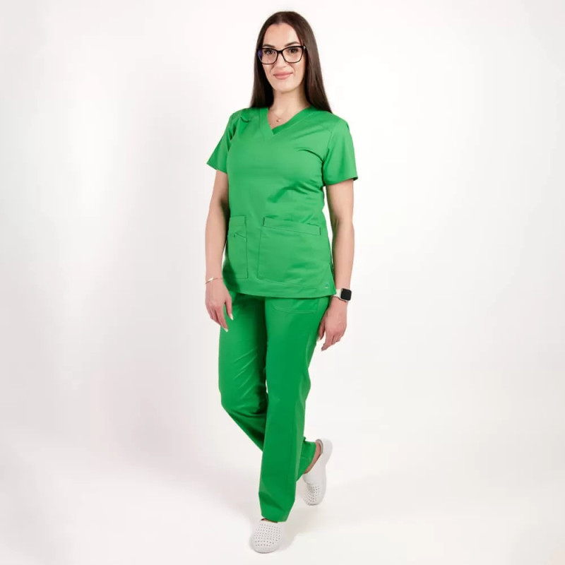 Lotus Flex orvosi ruha, rugalmas, sebészeti zöld, CVC-NP1 CVC-SP2